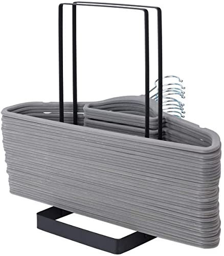 Stainless Steel Clothes Hanger Storage Organizer - Detachable Hanger Stacker Rack for Laundry Closet
