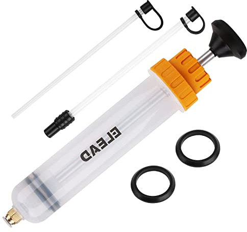 ELEAD 200CC Siphon Pump, Oil Extractor Pump, Oil Pump, Transfer Pump, Fluid Extractor, Fluid Syringe Extractor, Car Vacuum Fuel Transfer, Siphon Pump for Gasoline Hand Cleaner for auto Mechanics