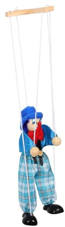 TOYANDONA Weihnachtsdeko Marionetten Clown Entzückend Lieblich Zubehör Spielzeug Puppen Puppen Marionette Weihnachten Spielzeug Gefallen Piraten Vintage Ziehen Marionetten Zubehör Geschenk