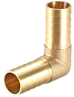 TOP-VIGOR 1Pc 19mm Barb Brass 90 Degree Elbow Pipe Connector Coupler Tubing Hose Fitting for Air Water Oil