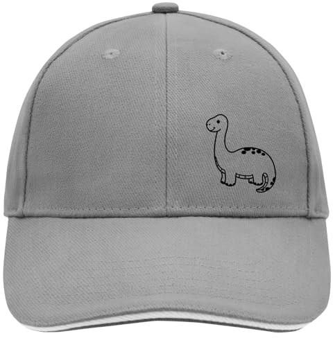 Huuraa Cappy Mütze Brontosaurus Dinosaurier Geschenk | Baseballkappe Basecap Kappe Geschenkidee Unisex Baseball Cap