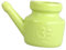 perfk Céramique Facile à Nettoyer Voyage Portable Nez Nettoyage Pot pour Nettoyage Nasal Rinçage Nasal Nez Lavage 350ml, Vert
