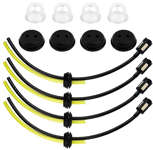 NVIYAM 4 Pcs Kit de Filtro de Gasolina para Desbrozadora - Tubo, Sello, Manguera de Combustible y Carburador Universal
