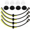 NVIYAM 4 Pcs Kit de Filtro de Gasolina para Desbrozadora - Tubo, Sello, Manguera de Combustible y Carburador Universal