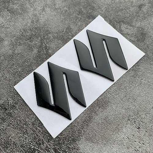 abrupt Logo Auto Emblem für Suzuki S-Cross 3D, Abzeichen Logo Buchstaben Wort Emblem Aufkleber, Zeichen Emblem Logo Abzeichen Sticker Abziehbilder,D Black