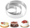 DIKARIYA Tortenringe 3er Set, Tortenring Edelstahl Backform Torten Kuchenring Rund Backrahmen Cake Ring,Feste Tortenring Hoch 6cm Ø10/15/20cm,Backring Form für Kuchen Moussekuchen Creme Schicht Gebäck