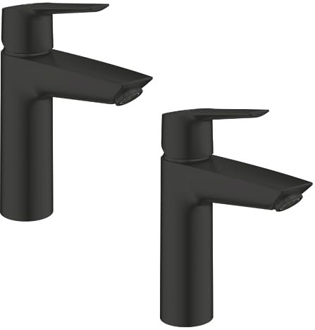Lot de 2 mitigeurs lavabo GROHE Start noir M