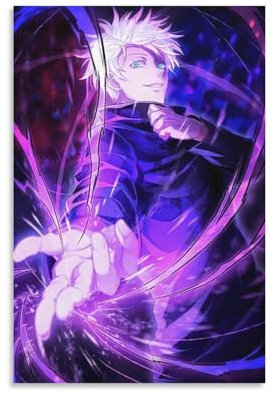 Japanisches Anime Jujutsu Kaisen Poster Gojo Satoru (6) Leinwand Gemälde Poster Wandkunst Dekorative Bild Drucke Moderne Dekor 60 x 90 cm