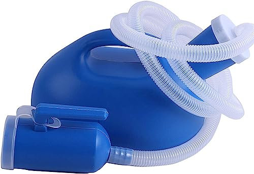EPASHA Botella Orinal Masculina, Inodoro for Acampar, Botella de orina, Orinal for Cama Masculina de 2000ML, recolector de Botellas for orinar con Tubo de 1,6 M
