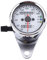 TKSE Motorrad Kilometerzähler, 1 Stück Universal Motorrad Tachometer Signal Dual Digital Anzeige KM/H Tachoanzeige mit Kontrollleuchten für Alle 12V Motorräder (Schwarz)