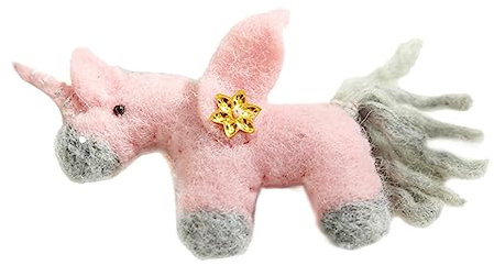 Cabilock Weihnachtsbaum Anhänger Aus Filz Miniatur-Einhorn Mit Schöner Form Hängeanhänger Für Weihnachtsdekoration Wollfilz Ornament Für Weihnachtsbaum