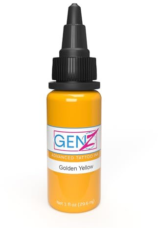 GEN-Z GOLDEN YELLOW by INTENZE - REACH Compliant - 30ml - Sterile und 100% Vegan Certificate in Description