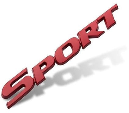 DLXYZML Auto Metallischer Aufkleber Emblem für Volkswagen Polo GTI,Aluminiumlegierung 3D Aufkleber Buchstaben Nummern Abzeichen Aufkleber Selbstklebend Karosserie Anbauteile,Red