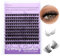 Cils Individuels Supérieurs et Inférieurs en Grappe 0.07mm Faux Cils Cluster Bouquet Mix10-16mm Volume DIY Extension de cils Cils Individuels avec Cils Inférieurs(c9-mix10-16)