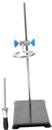 SOLUSTRE Laborständer Für Laborgeräte Inkl Klemmenset Stabiler Standfuß Leicht Und Abbaubar Geeignet Für Schwere Experimente