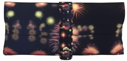 KoNsev Explosion Firework 3d Luxurious Leather Eyeglass Case With Premium Quality, Sleek Design For Your Precious Specs