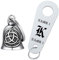 FaithHeart Personalisierte Motorrad Bell Glocke,Edelstahl Glücksbringer Schlüsselanhänger für Motorrad, Punk Motorradglocken mit Keltischer Knnot, Glücksbringer für Motorradfahrer Biker