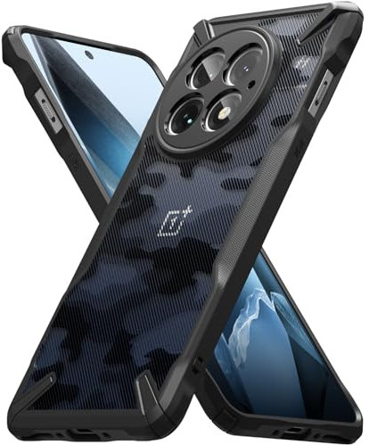 Ringke Fusion-X Case Kompatibel mit OnePlus 13 Hülle, [Robuste Schutz] Tarnmuster Design Robuster Bumper Stoßfest Anti-Kratzer Fortschrittlicher Schutz Bumper Handyhülle - Camo Black