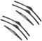 Escobillas Limpiaparabrisa para Dacia para Renaultes para Duster MK1 2014 2015 2016 2017 limpiaparabrisas de Goma Doble Accesorios Delanteros Traseros(6PCS (Upgraded))