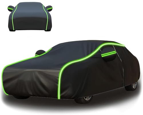 MBBROS Autoabdeckung Outdoor für Mustang GT/CS Convertible 2006, Wasserdicht Staubdicht Schneefest Uv Beständig Innen Oxford Autogarage Abdeckung Plane Abdeckung,A-Green