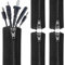 Cable Tidy Zip Sleeve, 4 Pcs Cable Protector, 2m Cable Management Sleeves With Zippers, For Pc/Tv Usb Cable Power Cord Audio Video Cable Home, Office, 20/50cm Per Sleeve