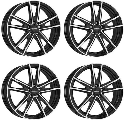 4x Dezent Felgen KF dark 6.5Jx17 ET39 5x100 kompatibel mit Volkswagen Beetle Bora Fox Golf Polo T-Cross Taigo