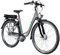 ZÜNDAPP Z502 E Bike Damen 28 Zoll Pedelec 155-180 cm Elektrofahrrad 7 Gang Damenfahrrad 522 Wh E Fahrrad (grau/grün, 50 cm)