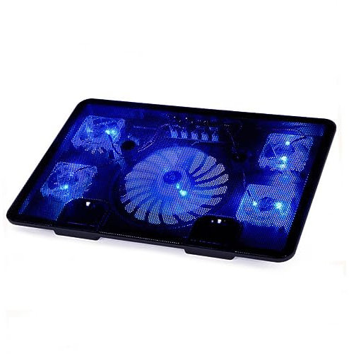 SHINEOFI Tappetino Raffreddamento per Laptop Ventole Silenziose per Gaming e Colore Nero