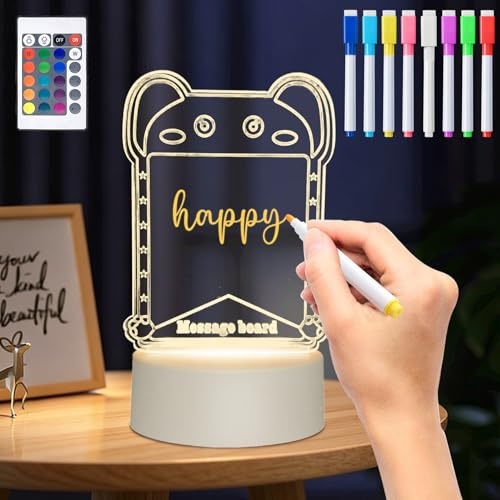 Herbst Geburtstagsgeschenke für Mädchen, Frauen, Nachttischlampe Mit LED Letterboard Personalisiertes Geschenke für Freundin, Schwester, Mama, Muttertag, Weihnachten, Geburtstage, Jubiläen(Elefant)