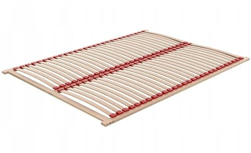 Lux Basic Sommier de lit, Bois de Bouleau, 200x140 cm, 56 Lattes Flexibles, Cadre en contreplaqué, Charge jusqu'à 200 kg