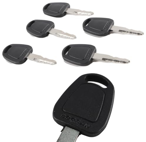 ACOLY 10 Stück F900 Zündschlüssel für Daewoo Doosan DX60 70 75 80, 7006802 K1009605, kompatibel mit Bobcat-Bagger E55W E57W E60 E62 E63 E80 E85