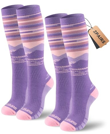 Supertrip Merino Wool Ski Socks for Womens Mens