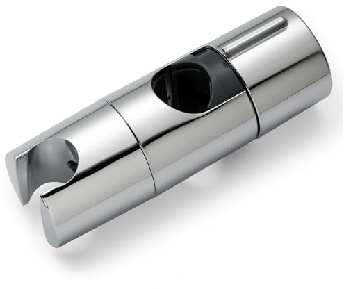 OFFO Handbrause Halterung, Verstellbar Duschstange Durchmesser, Duschkopfhalterung für Konus 20-23mm, ABS Kunststoff, Universal Duschkopf Halterungen, Duschhalterung, Chrom