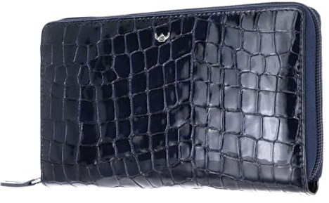 Golden Head Leder Geldbörse Cayenne RFID Protect RV-Damenbörse 2820 Nachtblau Limited dunkelblau