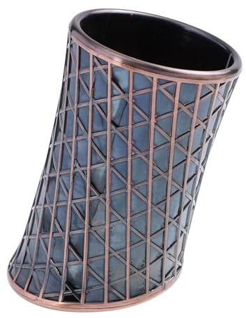 Relief Würfelbecher aus ABS 11,5x7x7cm für Weihnachten Party | 1stück, Coffee Farbe, Glatt Gepolstert Innen, Noise Reduction für Polyhedral Dice und Liar’s Dice