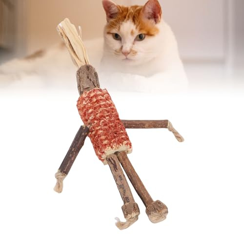 TianfuSpanda Giocattolo da masticare per gatti, Giocattolo di erba gatta argentata leccabile per l'igiene orale, Dispositivo di auto-divertimento antistress per Gatti e Gattini da