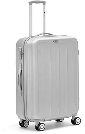 R Roncato Flight 4r Trolley Laptop Rollkoffer 76 Centimeters Silber (Argento)