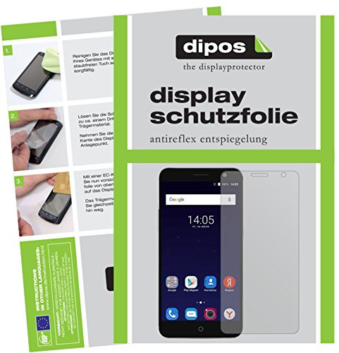 dipos I 2x Screen Protector matte compatible with ZTE Blade V7 Plus Protection Films