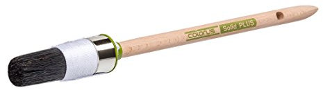 Colorus Ringpinsel Größe 4 (Ø 25 mm) – Premium Rundpinsel mit stabilisierter Chinaborsten-Mischung – für lösemittelhaltige und zähe Farben und Lacke