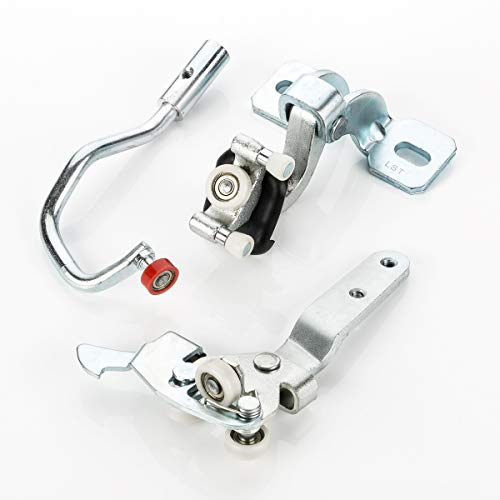 LST Schiebetür Rollenführung (3er Set) Rollen rechts oben Mitte unten Schiebetürrolle Führungsschiene kompatibel mit Citroen Jumper I Fiat Ducato II Peugeot Boxer I Typ 244-2001-2006
