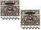 sourcing map 2 Set Verschluss Haspe Verriegeln Kasten Schatulle Truhen Rechteck Holz 51x42mm DE de