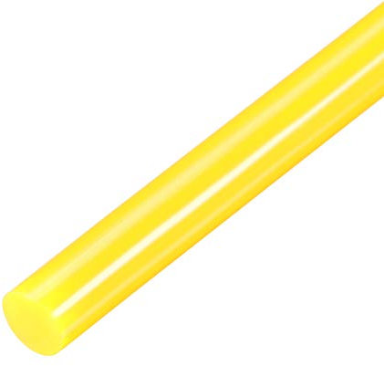 sourcing map 10pcs Hot Glue Sticks for Glue Gun 7mm/0.28-inch x 10-inch Mini Hot Melt Adhesive Glue Stick Yellow