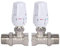 Temperature Control Valves G1/2 Thermostatic Valve Automatic Standard Radiator Lockshield Valve for Water (DN15B Thermostatic Valve + Warm Pack)