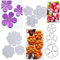 VINFUTUR 3 Set Stanzschablonen Blumen Blüten Prägeschablonen Blätter Stanzformen für DIY Karte Sammelalbum Scrapbooking Fotoalbum Deko Cutting Dies