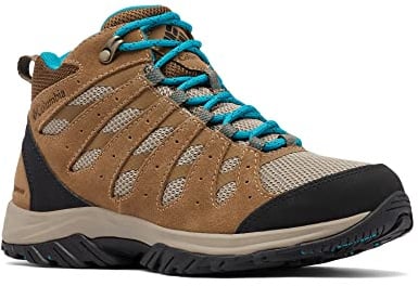 Columbia Redmond III Mid WP wasserdichte Wanderstiefel für Damen, Braun (Khaki II x Sea Level), 36.5 EU