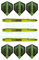 THOR-DARTS Unisex – Erwachsene Wi_SigMvG_48+F1_Green MvG Schaft, grün, 1 Set medium (3 Stück 48mm)
