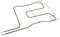 RESISTENZA FONDO 1000W 230V (330523-48591) FORNO C00526531 ARISTON HOTPOINT