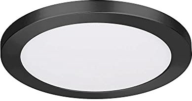 LED Aufbau/Einbauleuchte SLIM FLEX, 6W, Rahmen schwarz, Colorswitch 3000/3500/4000K, 120°, Lochausschnitt 55-100mm