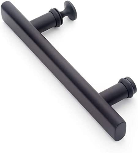 FJYDBTWJ Griff Für Glastüren Und Duschtüren, Türgriff Dusche Push-Pull-Badezimmer-Eingangstürgriff Edelstahl Matt Schwarz Für Innen-Außenglas-Türgriff/145Mm