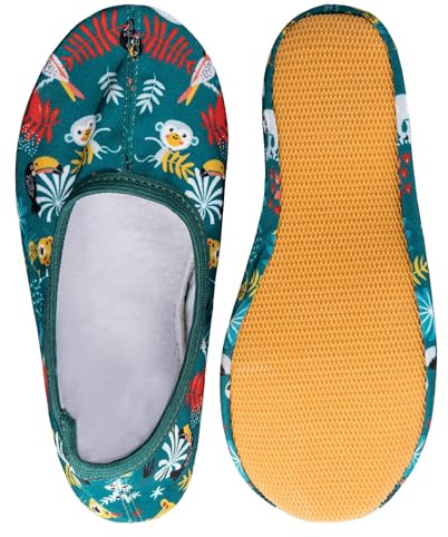 Siegertreppchen® Chaussures de Danse 39 Motif Jungle - Chaussures Ballerines Classiques pour Le Yoga, la Gymnastique, Le Jazz pour Enfants et Adultes